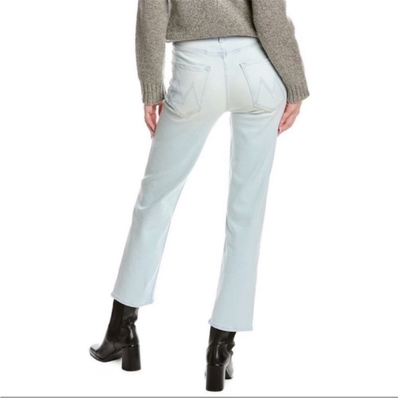 MOTHER The Pixie Tomcat Ankle Button Fly Jeans Pina Colada Paradise Size 25 - Picture 8 of 15